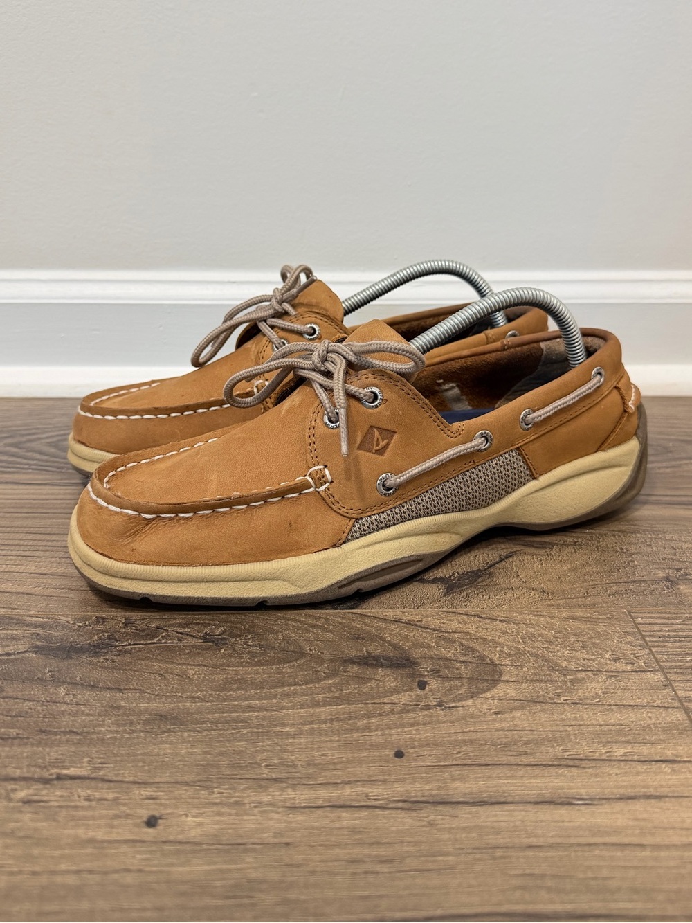 Sperry Top-Sider Intrepid Men’s Brown Leather Boat Shoes Size 9